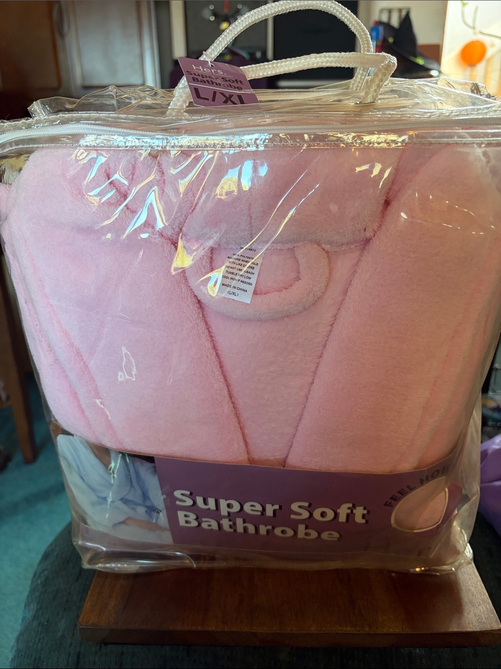 Hers Super Soft Pink Bathrobe - Women